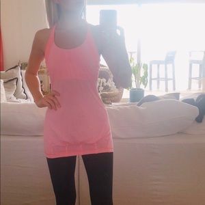 Lulu Lemon Work our top with built in sports bra